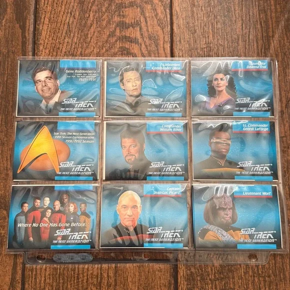 1992 Impel Star Trek TNG Inaugural Edition Complete Base Set #1-120 - Picture 11 of 17